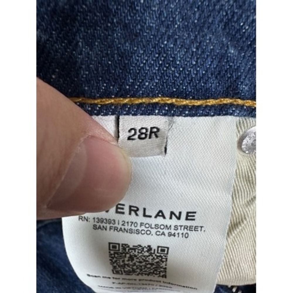 Everlane Straight Leg Jeans Women 28R Blue Excellent Organic‎ Cotton - Picture 4 of 7
